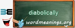 WordMeaning blackboard for diabolically